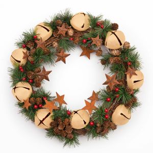 Jingle Bell Wreath with Cream Bells