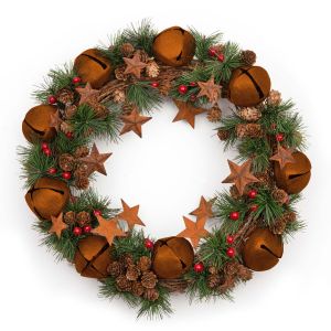 Jingle Bell Wreath with Rusty Bells