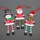 Candy Cane Santa, Snowman, Reindeer 3 asstd