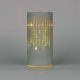 LED White Glass Vase / Icicles