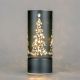 LED Silver Glass Vase/Xmas Tree