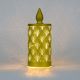 LED Gold Glass Candle / Flower