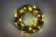 B/O LED Wreath Red/Gold Decorations