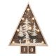 B/O Christmas Tree Wooden Ornament