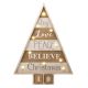 B/O Wooden Advent Calendar Joy  Love Peace Believe
