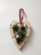 Wooden Heart w/ Jingle Bells Cream