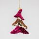 Burgundy Quilted Tree/Gold Sequins