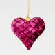 Burgundy Quilted Heart