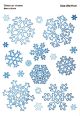 20 Snowflake Window Stickers (Sheet Size 29x41cm)