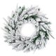 Plain Lapland Fir Snow Flocked Wreath 55cm
