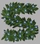 B/O Prelit Green Imperial Pine W Garland-2m  