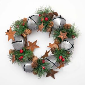 Jingle Bell Wreath with Silver Bells