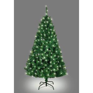 Imperial Pine Green White LED Tree